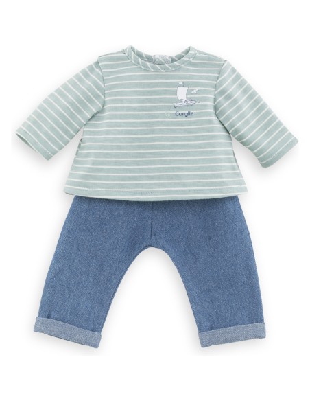 Vêtements pour grands poupons 36 cm mon classique : pantalon et marinière bords de loire - Corolle