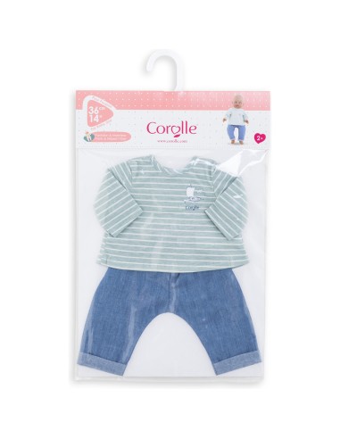 Vêtements pour grands poupons 36 cm mon classique : pantalon et marinière bords de loire - Corolle