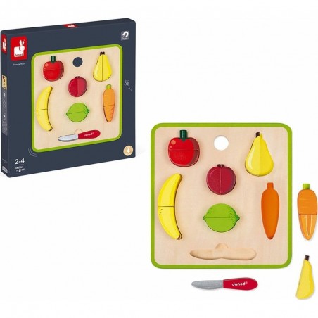 Plateau de Fruits et Legumes en bois Janod