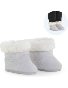 Vêtements pour poupée ma 36 cm : bottes fourrées grises - Corolle