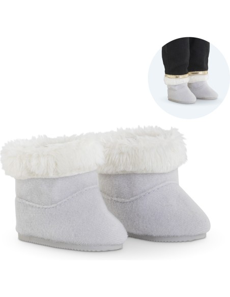 Vêtements pour poupée ma 36 cm : bottes fourrées grises - Corolle