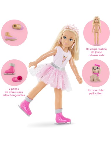 Poupée mannequin mes girls : coffret valentine ballerine - Corolle