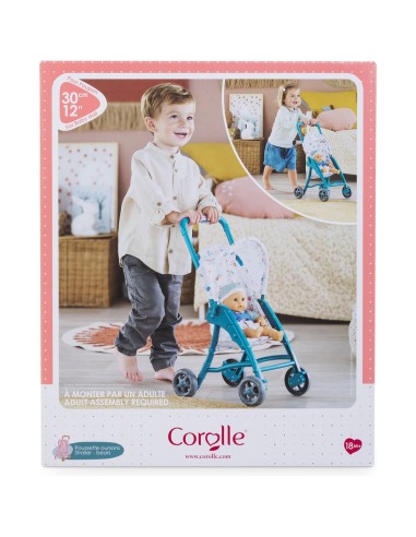 Poussette pour poupon 30 cm : poussette oursons - Corolle