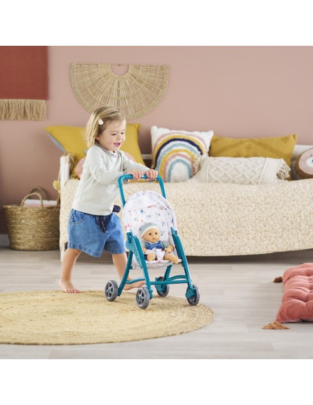 Poussette pour poupon 30 cm : poussette oursons - Corolle