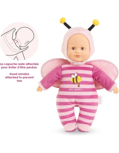 Poupon 30 cm : pti' cœur abeille - Corolle