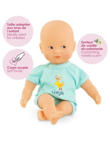 Poupon mini bain bleu - Baigneur - Corolle