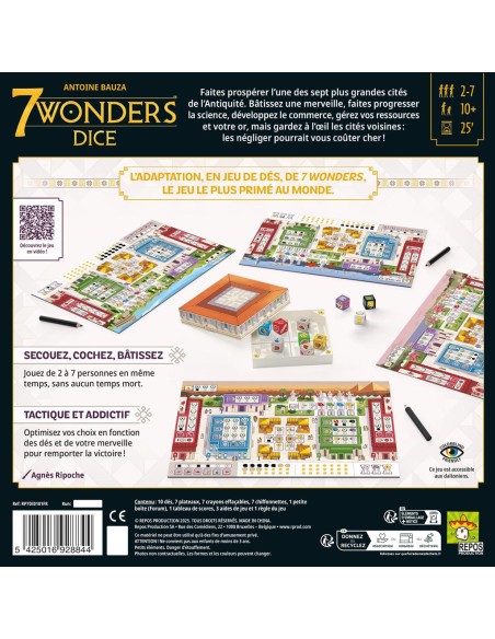 7 Wonders Dice - Jeux de société - Repos Production 7 Wonders Dice - Jeux de société - Repos Production