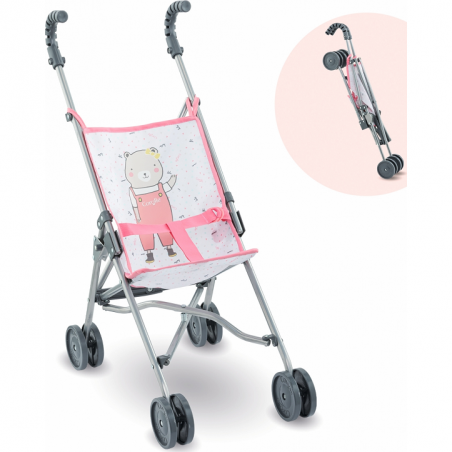 Poussette canne rose - Corolle