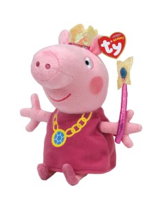 Peluche Ty Peppa pig Small - Princesse Peppa
