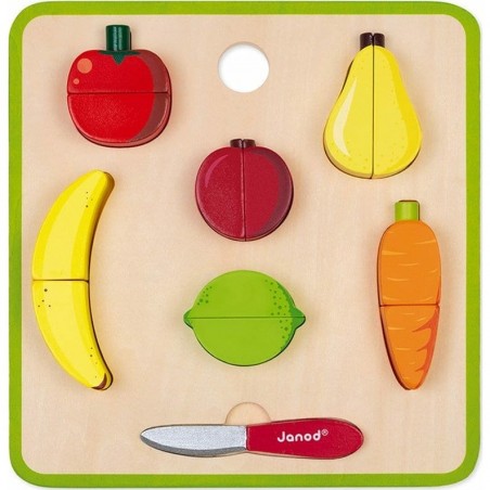 Plateau de Fruits et Legumes en bois Janod
