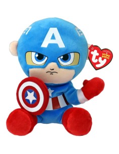 Peluche Ty Marvel Soft Small - Captain America