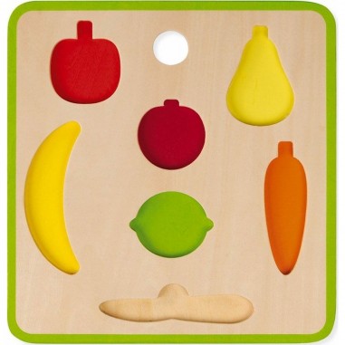 Plateau de Fruits et Legumes en bois Janod