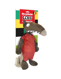 Peluche du loup foot - Belgique - Auzou