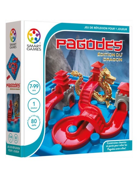 Pagodes édition du Dragon casse tête 80 défis - Smartgames Pagodes édition du Dragon casse tête 80 défis - Smartgames