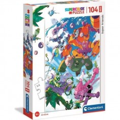 Puzzle Maxi 104 pièces - Super Friends ! - Clementoni