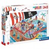 Puzzle grand taille 24 pièces - Pirates - Clementoni