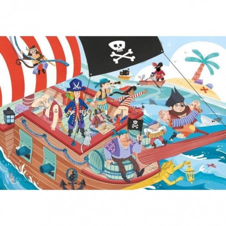 Puzzle grand taille 24 pièces - Pirates - Clementoni