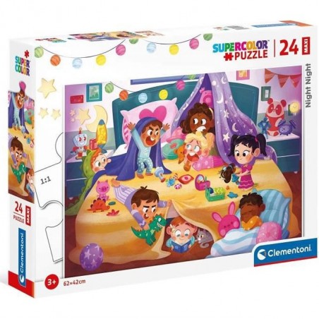 Puzzle 24 pièces Maxi - Soirée Pyjama - Clementoni