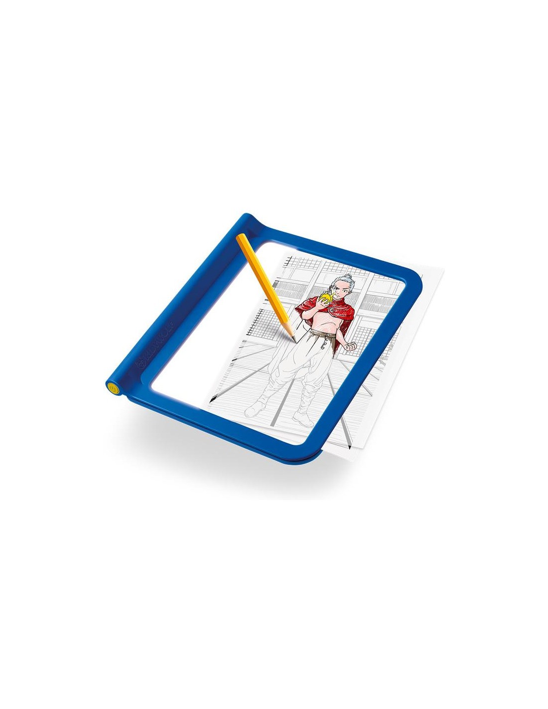 Kidydraw Pro Tablette Lumineuse Nomade Bleu Manga Nespart Kidywolf