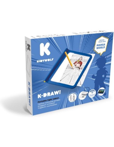 Draw-Pro Tablette lumineuse nomade bleu Manga - Nespart
