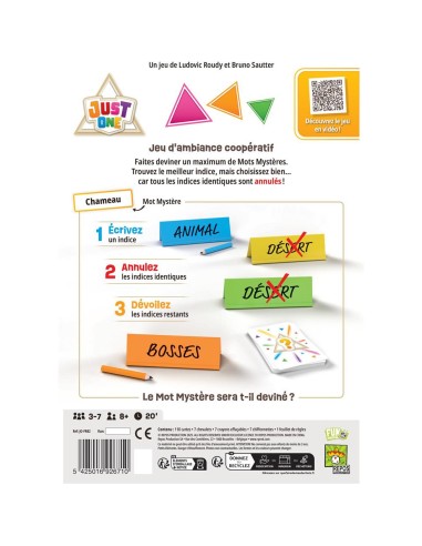 Just One - Un jeu - sur la - Repos Production