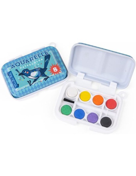 Mini palette aquarelle bleue - Papeterie enfant - Moulin Roty
