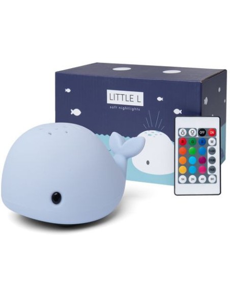 Veilleuse baleine bleue projecteur d'étoiles - Little L