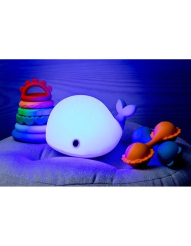 Veilleuse baleine bleue projecteur d'étoiles - Little L