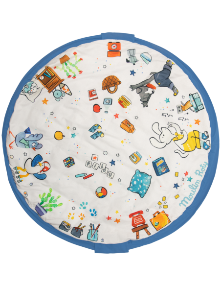 Tapis de jeu et sac de rangement Puce & Pilou - Moulin Roty