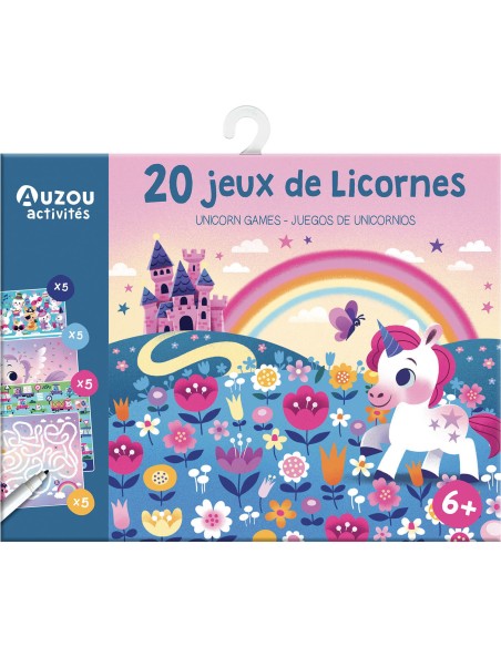 Ma pochette de 20 jeux licornes - Auzou