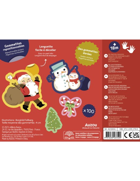 100 gommettes - Noël - Auzou