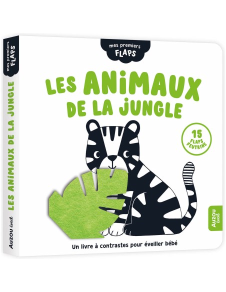 Mes premiers flaps - Les animaux de la jungle - Auzou