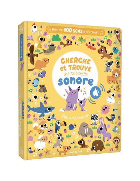 Livre Cherche et trouve des tout-petits sonore : Les animaux - Auzou