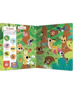 Livre Cherche et trouve des tout-petits sonore : Les animaux - Auzou 2