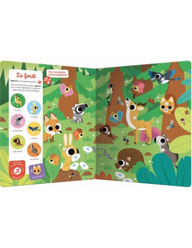 Livre Cherche et trouve des tout-petits sonore : Les animaux - Auzou