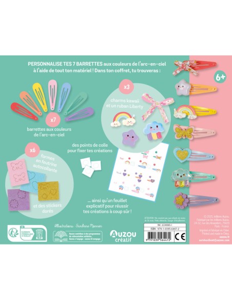 Mon Semainier De Barrettes - 7 Barrettes A Creer - Auzou