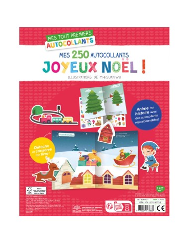 Mes 250 Autocollants - Joyeux Noel - Auzou