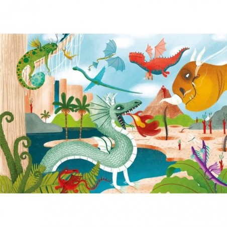 Puzzle 60 pièces - Dragons - Clementoni