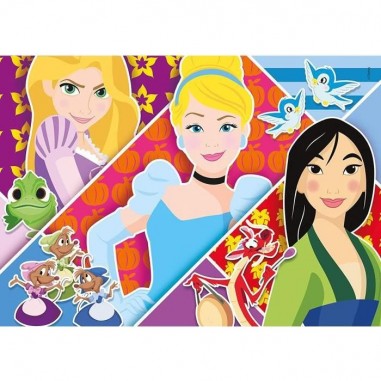 Puzzle 2x 20 pièces - Princesses Disney - Clementoni