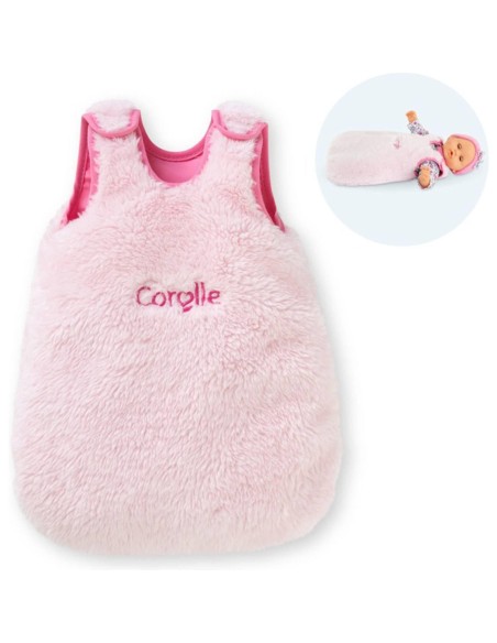 Turbulette peluche rose pour poupon 30 cm - Corolle