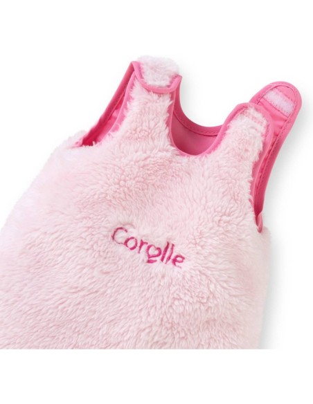 Turbulette peluche rose pour poupon 30 cm - Corolle