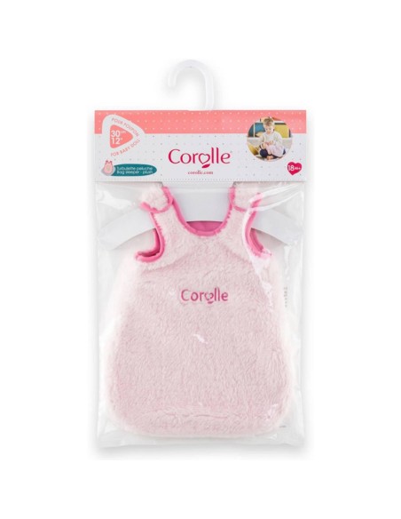 Turbulette peluche rose pour poupon 30 cm - Corolle