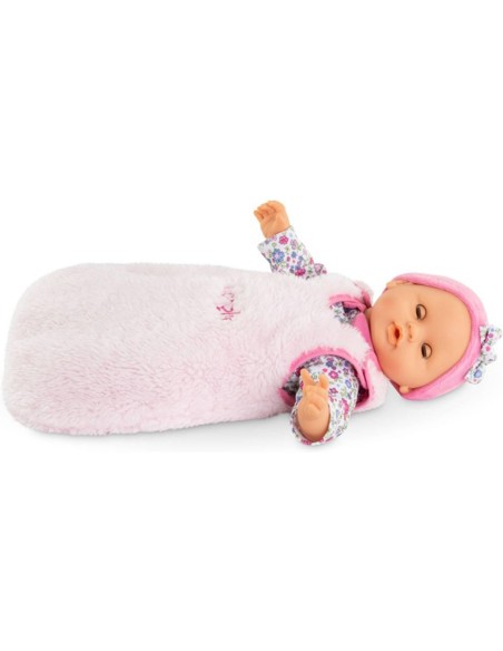 Turbulette peluche rose pour poupon 30 cm - Corolle