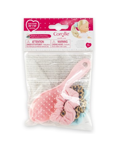 Coffret pour ma poupée 36 cm : brosse & 3 chouchous - Corolle