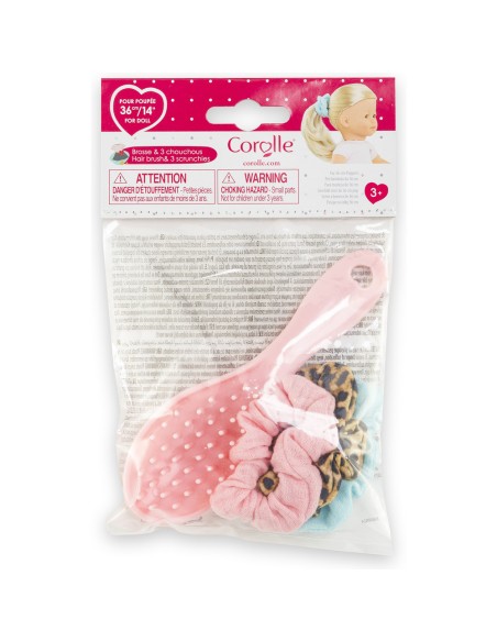 Coffret pour ma poupée 36 cm : brosse & 3 chouchous - Corolle
