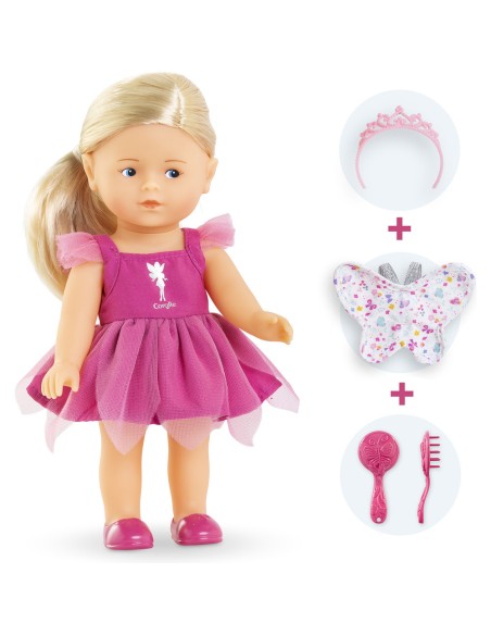 Coffret mini poupée 20 cm et accessoires : rosy fée - Corolle