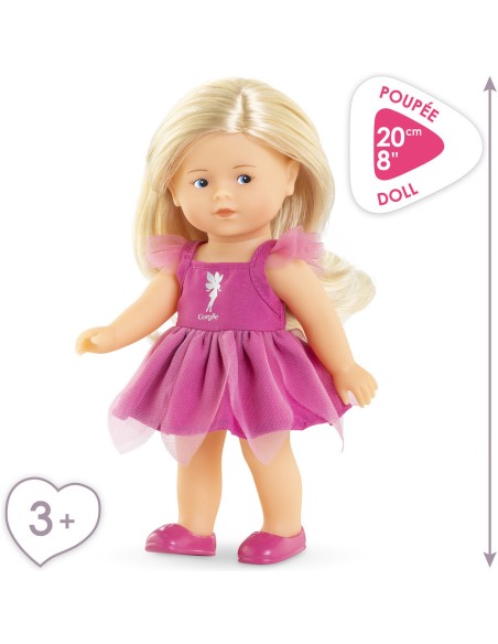 Coffret mini poupée 20 cm et accessoires : rosy fée - Corolle