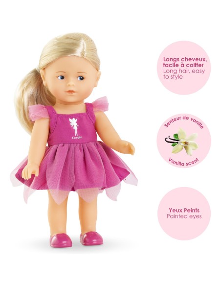 Coffret mini poupée 20 cm et accessoires : rosy fée - Corolle