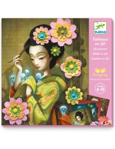 Tableaux en 3D Rock'n'Roses - Djeco