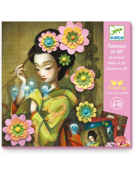 Tableaux en 3D Rock'n'Roses - Djeco